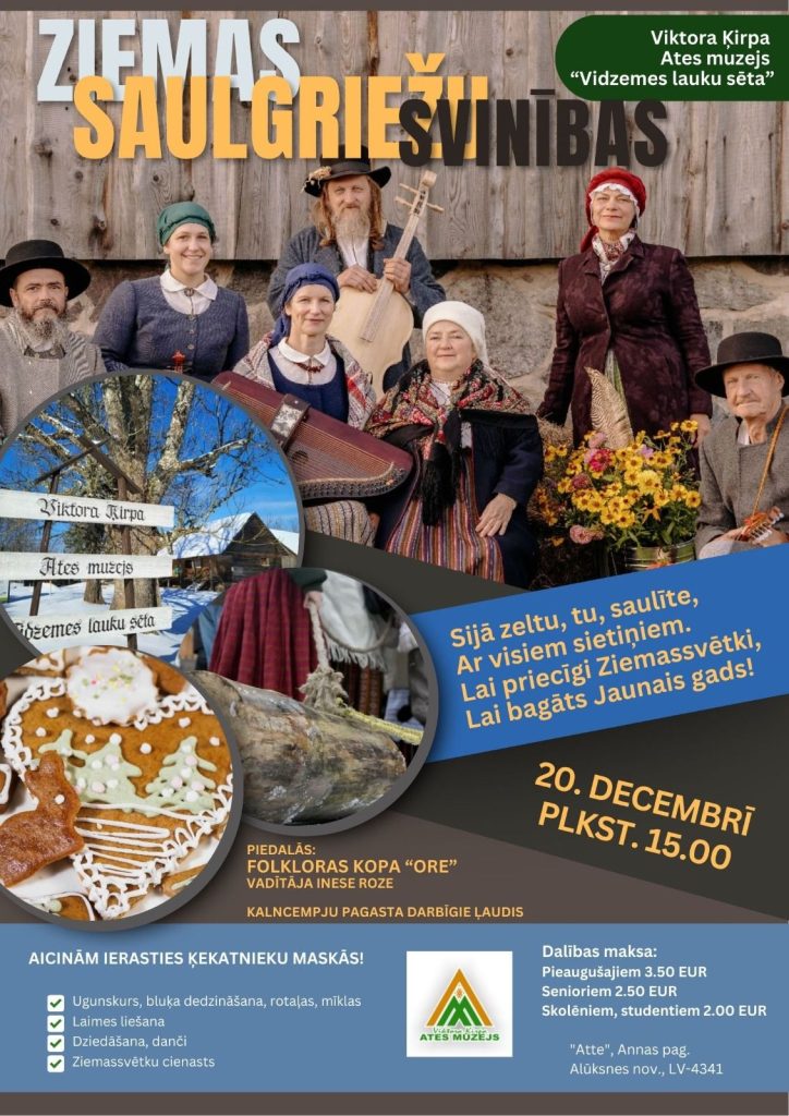 20. decembrī aicinām svinēt Ziemas saulgriežus latviskā garā